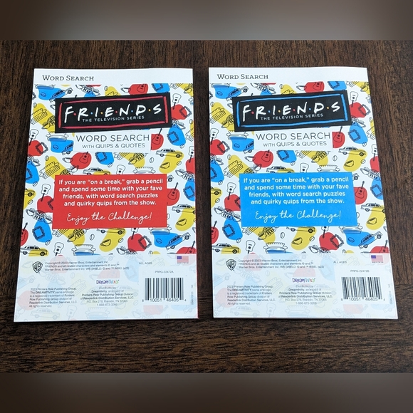 FRIENDS The Television Series Word Search With Quips & Quotes Books, Bundle of 2 - Picture 2 of 10